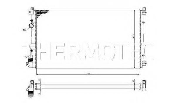 THERMOTEC D7R010TT Радіатор, охолодження двигуна