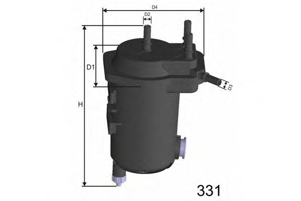 MISFAT F114A Паливний фільтр