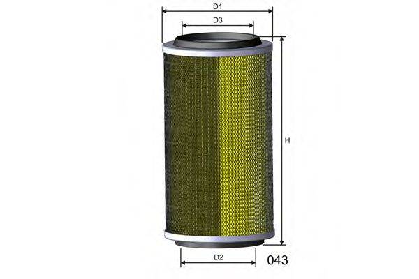 MISFAT R107 Повітряний фільтр