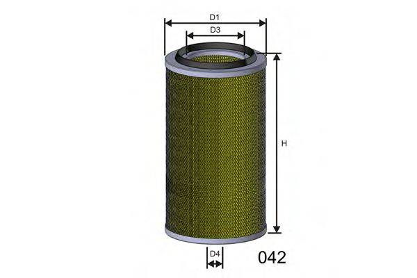 MISFAT R011 Повітряний фільтр