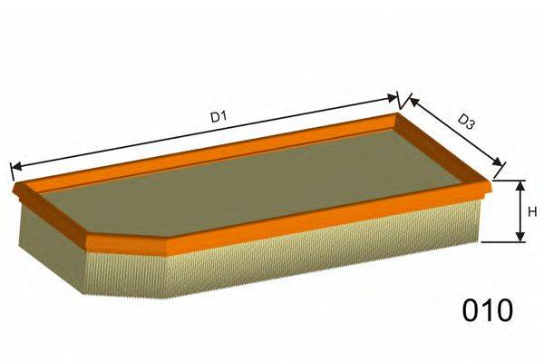 MISFAT P455 Повітряний фільтр