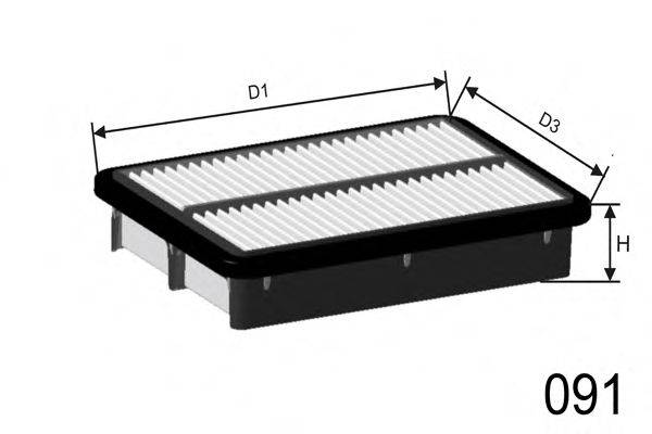 MISFAT P550 Повітряний фільтр