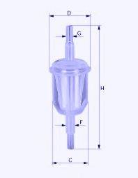 UNICO FILTER FI31044 Паливний фільтр