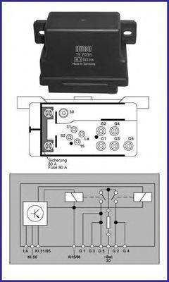 HITACHI 132038 Реле, система розжарювання