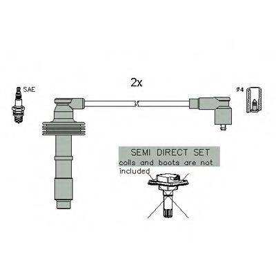 HITACHI 134958 Комплект дротів запалювання