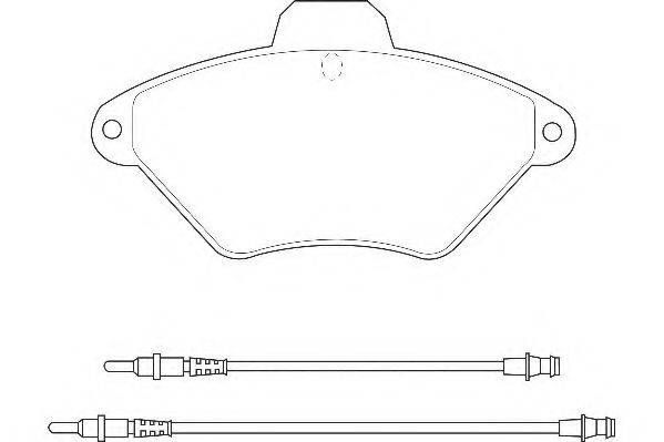 WAGNER WBP21632A Комплект гальмівних колодок, дискове гальмо