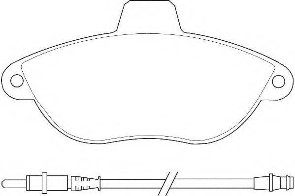 WAGNER WBP23003A Комплект гальмівних колодок, дискове гальмо