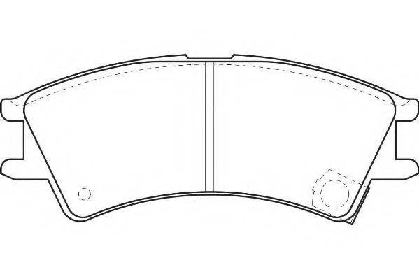 WAGNER WBP23238A Комплект гальмівних колодок, дискове гальмо