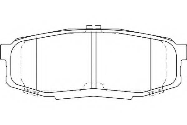 WAGNER WBP24653A Комплект гальмівних колодок, дискове гальмо