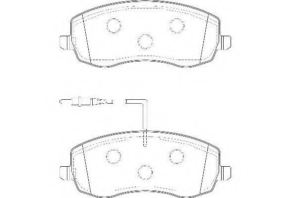 WAGNER WBP24839A Комплект гальмівних колодок, дискове гальмо