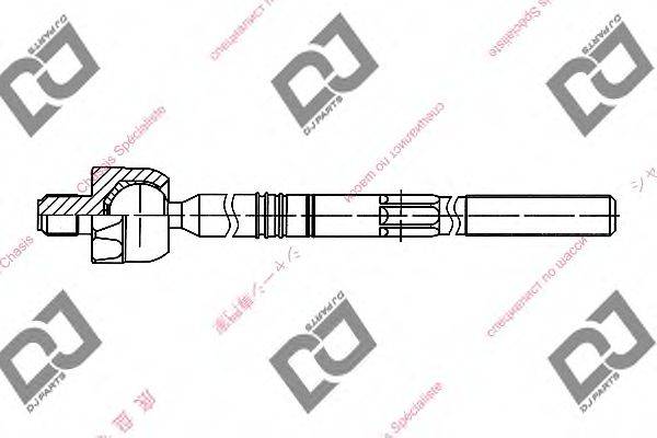 DJ PARTS DR1127 Осьовий шарнір, рульова тяга