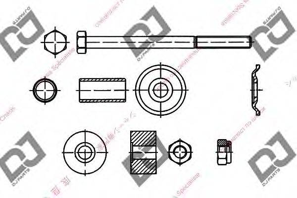 DJ PARTS DL1322 Тяга/стійка, стабілізатор