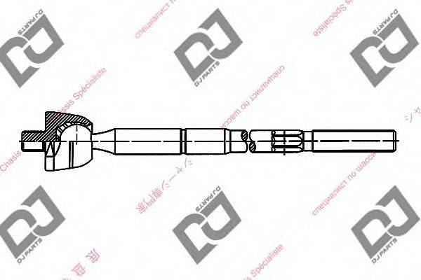 DJ PARTS DR1009 Осьовий шарнір, рульова тяга