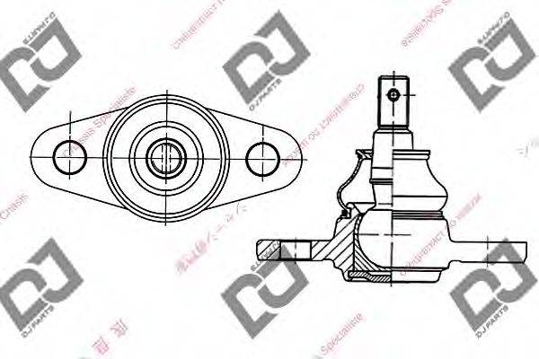 DJ PARTS DB1153 несучий / напрямний шарнір