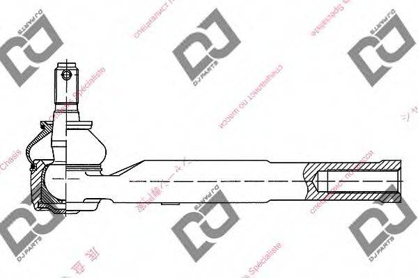 DJ PARTS DE1007 Наконечник поперечної кермової тяги