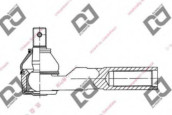 DJ PARTS DE1009 Наконечник поперечної кермової тяги