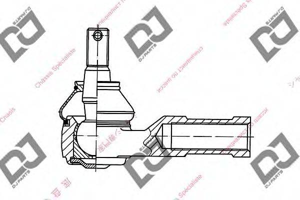 DJ PARTS DE1013 Наконечник поперечної кермової тяги