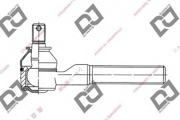 DJ PARTS DE1019 Наконечник поперечної кермової тяги