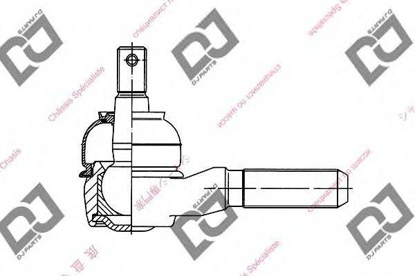 DJ PARTS DE1044 Наконечник поперечної кермової тяги