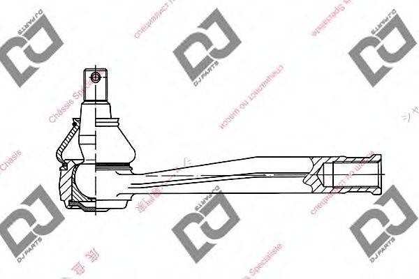 DJ PARTS DE1298 Наконечник поперечної кермової тяги