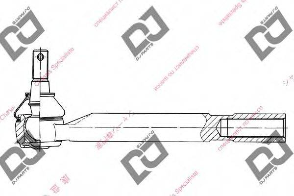 DJ PARTS DE1148 Наконечник поперечної кермової тяги