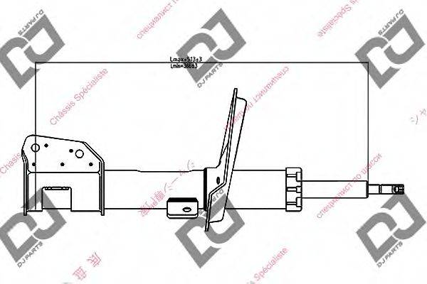 DJ PARTS DS1224GS Амортизатор