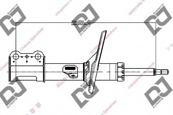 DJ PARTS DS1029GS Амортизатор