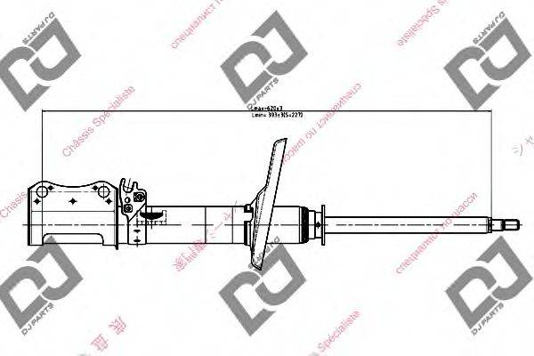 DJ PARTS DS1034GS Амортизатор