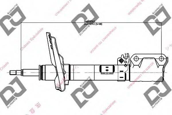 DJ PARTS DS1052GS Амортизатор