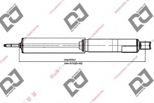 DJ PARTS DS1056GT Амортизатор