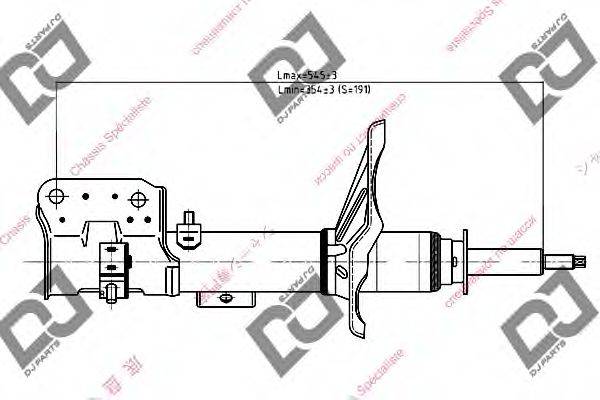 DJ PARTS DS1166GS Амортизатор