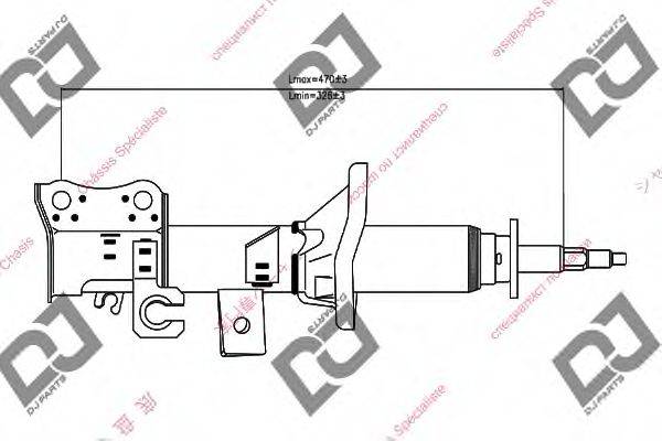 DJ PARTS DS1240GS Амортизатор