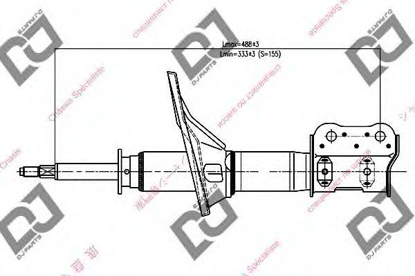 DJ PARTS DS1274GS Амортизатор