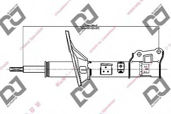 DJ PARTS DS1278GS Амортизатор