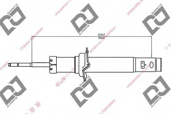 DJ PARTS DS1321GT Амортизатор