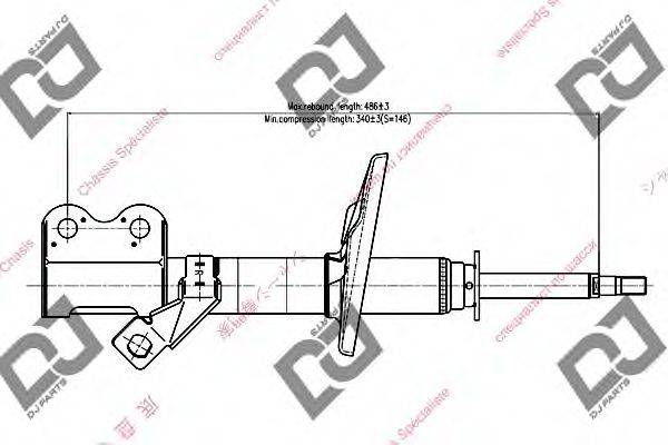 DJ PARTS DS1010GS Амортизатор