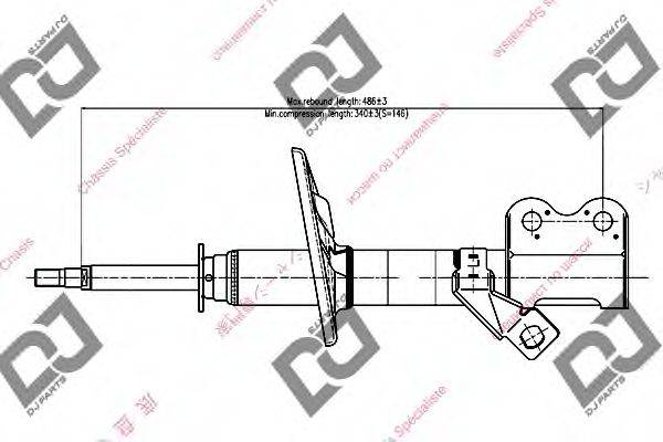 DJ PARTS DS1011GS Амортизатор