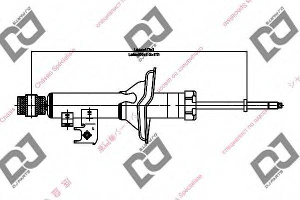 DJ PARTS DS1680GT Амортизатор