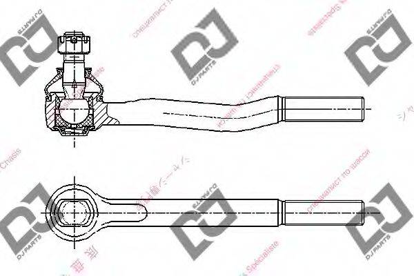 DJ PARTS DE1347 Наконечник поперечної кермової тяги