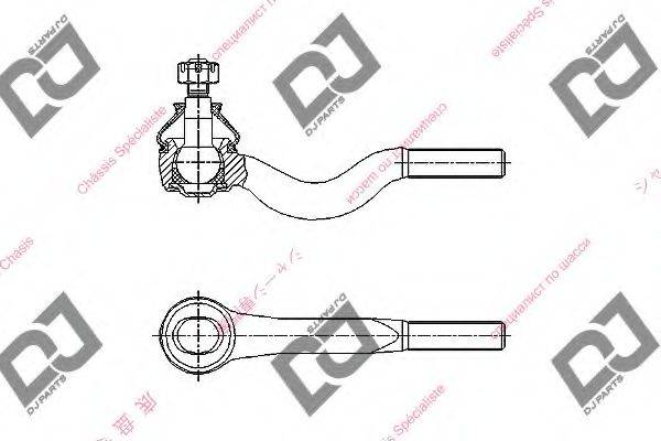 DJ PARTS DE1349 Наконечник поперечної кермової тяги