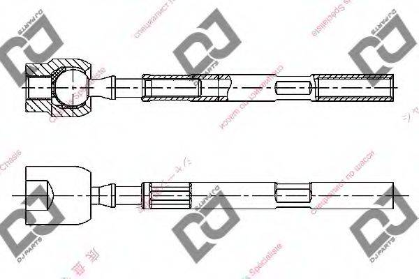 DJ PARTS DR1265 Осьовий шарнір, рульова тяга