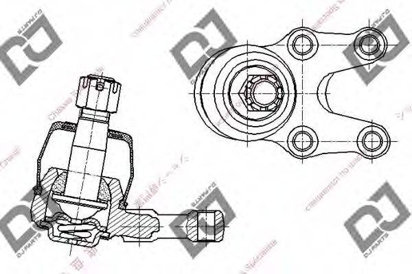 DJ PARTS DB1198 несучий / напрямний шарнір