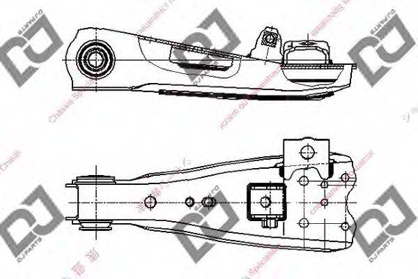 DJ PARTS DA1456 Важіль незалежної підвіски колеса, підвіска колеса
