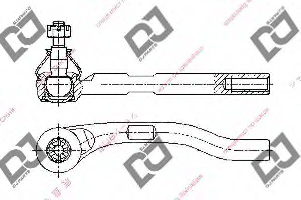 DJ PARTS DE1223 Наконечник поперечної кермової тяги