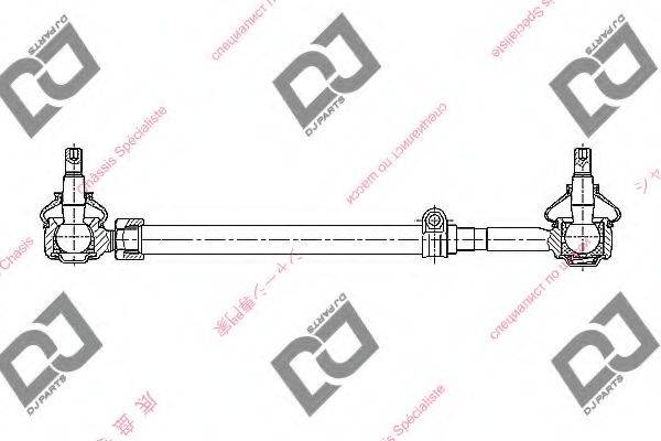 DJ PARTS DE1289 Наконечник поперечної кермової тяги