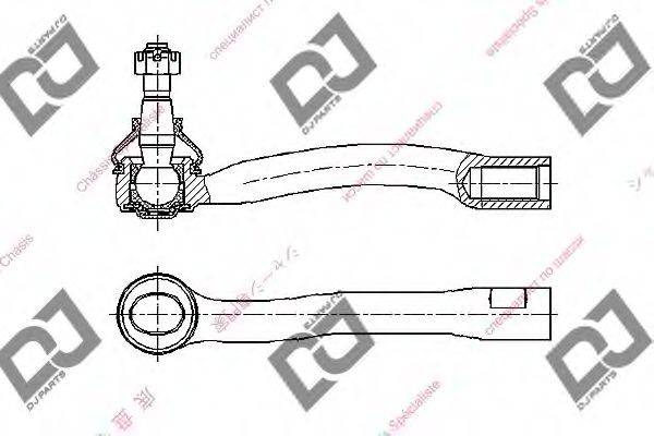 DJ PARTS DE1291 Наконечник поперечної кермової тяги