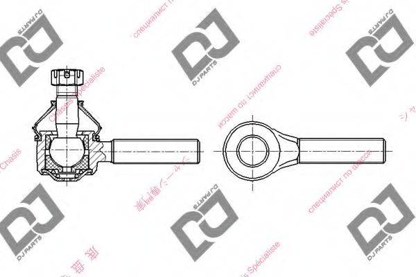 DJ PARTS DE1346 Наконечник поперечної кермової тяги