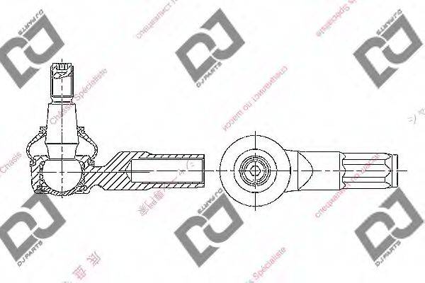 DJ PARTS DE1391 Наконечник поперечної кермової тяги