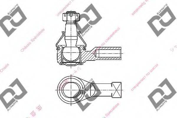 DJ PARTS DE1440 Наконечник поперечної кермової тяги