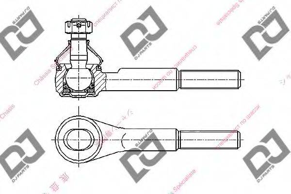 DJ PARTS DE1446 Наконечник поперечної кермової тяги